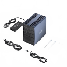 5-Bay SATA HDD Docking Station with Aluminum Case, Supports 8 RAID Modes for 2.5 & 3.5 HDD/SSD