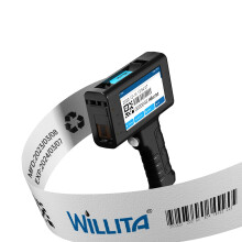 Compact 12.7mm Handheld Inkjet Printer - WLD L1 for QR Codes, Barcodes, Batch Numbers, Logos, Expiry Dates with Black Cartridge