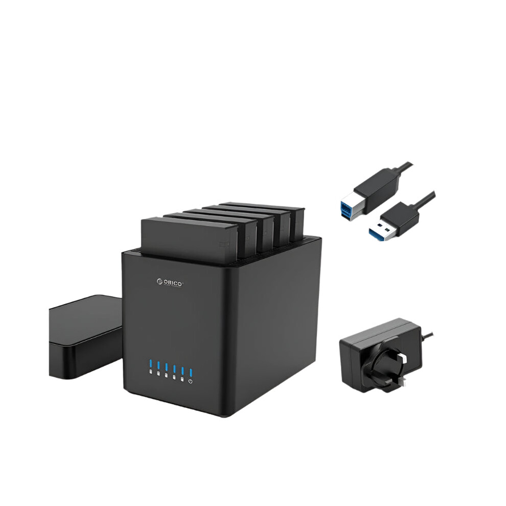 Orico 5-Bay Magnetic Sata To Usb3.0 Type-C External Hard Drive Enclosure For 2.5 & 3.5 Hdd/Ssd 313112638635