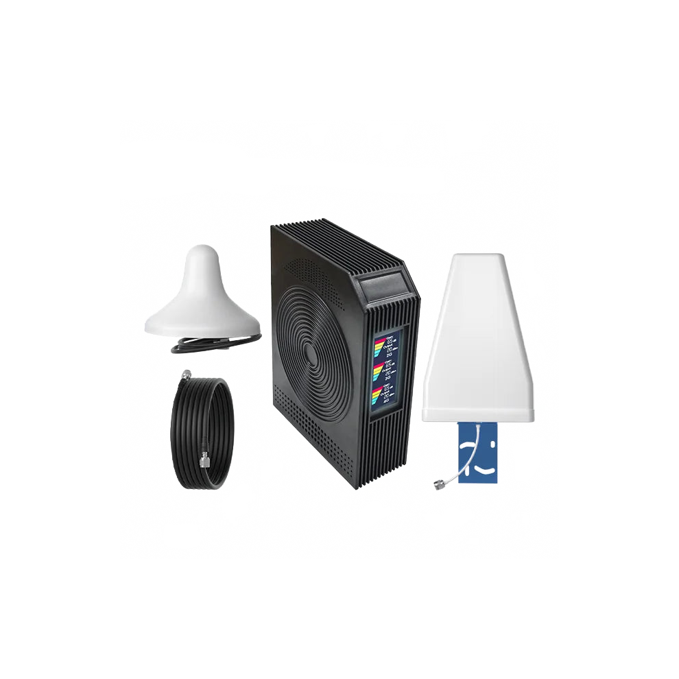 Tri-Band Mobile Signal Booster For 3G/4G Networks - 850/1700/1900Mhz Gsm Repeater 726084263352