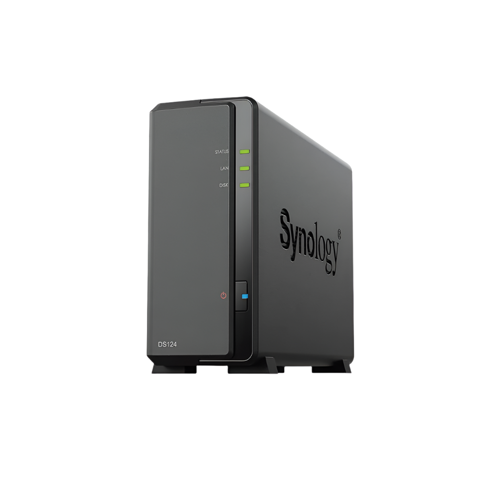 Synology Ds124 1-Bay Diskstation Nas Server - Desktop Ethernet Lan, Diskless Black 7445045694631
