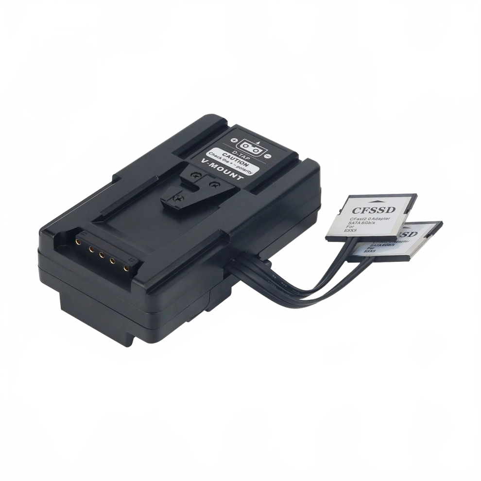 V-Shaped Back-Mounted Cfast To Ssd Adapter For Esxs Cfast2.0 To Ssd M.2 Sata Bus - Compatible With Bmd Ursa Mini Pro 4.6K G2 Memory Cards 7445041855852