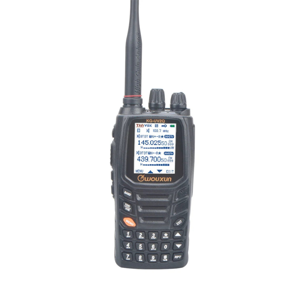 Wouxun Kg-Uv2q Dual Band Walkie Talkie - 10W Analog Radio With Cross Band Repeater & Scrambler 7445039099046