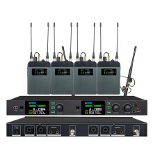 Leicozic PM20 2 - Kanal kabelloses In - Ear - Monitor - System mit Rackmontage, True Diversity, 4 Empfänger, Bereich 500 – 600 MHz