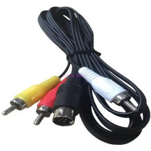 100 - Pack 3RCA zu 9 - Pin AV - Kabel für Sega Genesis 2/3 - 1, 8 m Audio Video Adapter Kabel