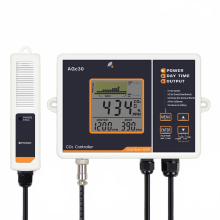 Dual Channel NDIR CO2 Sensor with Day/Night Detection - Smart Carbon Dioxide Controller for Greenhouse & Hydroponics (0-5000ppm)