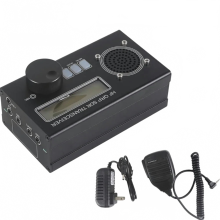 Compact USDR USDX 8-Band Shortwave Radio Transceiver with SSB/CW QRP Capabilities, Built-in 6000mAh Battery, and Handheld Microphone