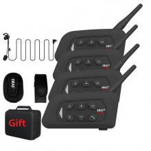 EJEAS V4C Plus Scheidsrechter Intercom Headset - 4-Groep 1500m Bluetooth Full Duplex Communicatie voor Voetbal, Handbal en Hockey
