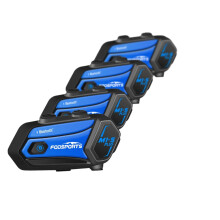 4-delige Fodsports M1-S Plus motorhelm Bluetooth intercom hoofdtelefoon - Waterdicht, FM-radio, muziek delen