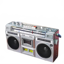 Retro Portable Bluetooth Boombox: Vintage USB AM/FM/SW Radio with MP3, Cassette Player & Recorder, TF Support