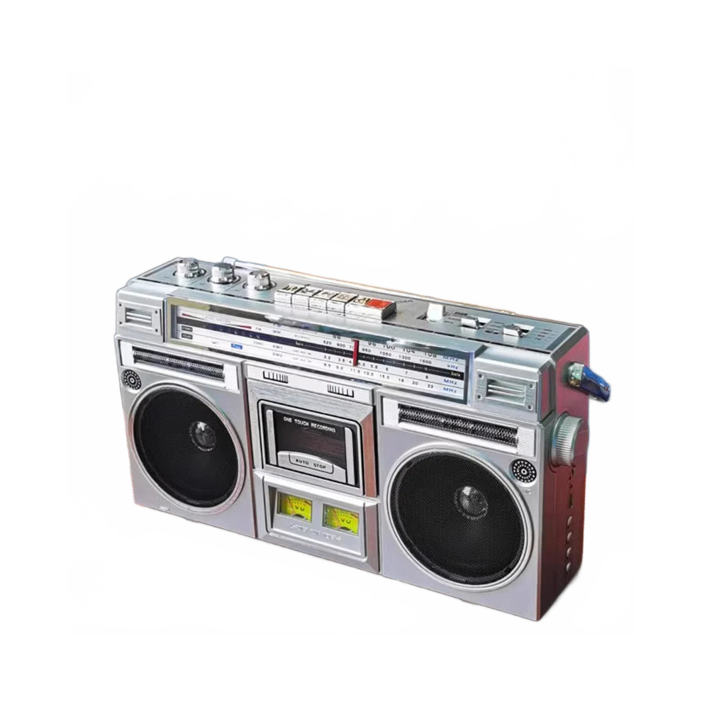 Retro Portable Bluetooth Boombox: Vintage Usb Am/Fm/Sw Radio With Mp3, Cassette Player & Recorder, Tf Support 313054448491