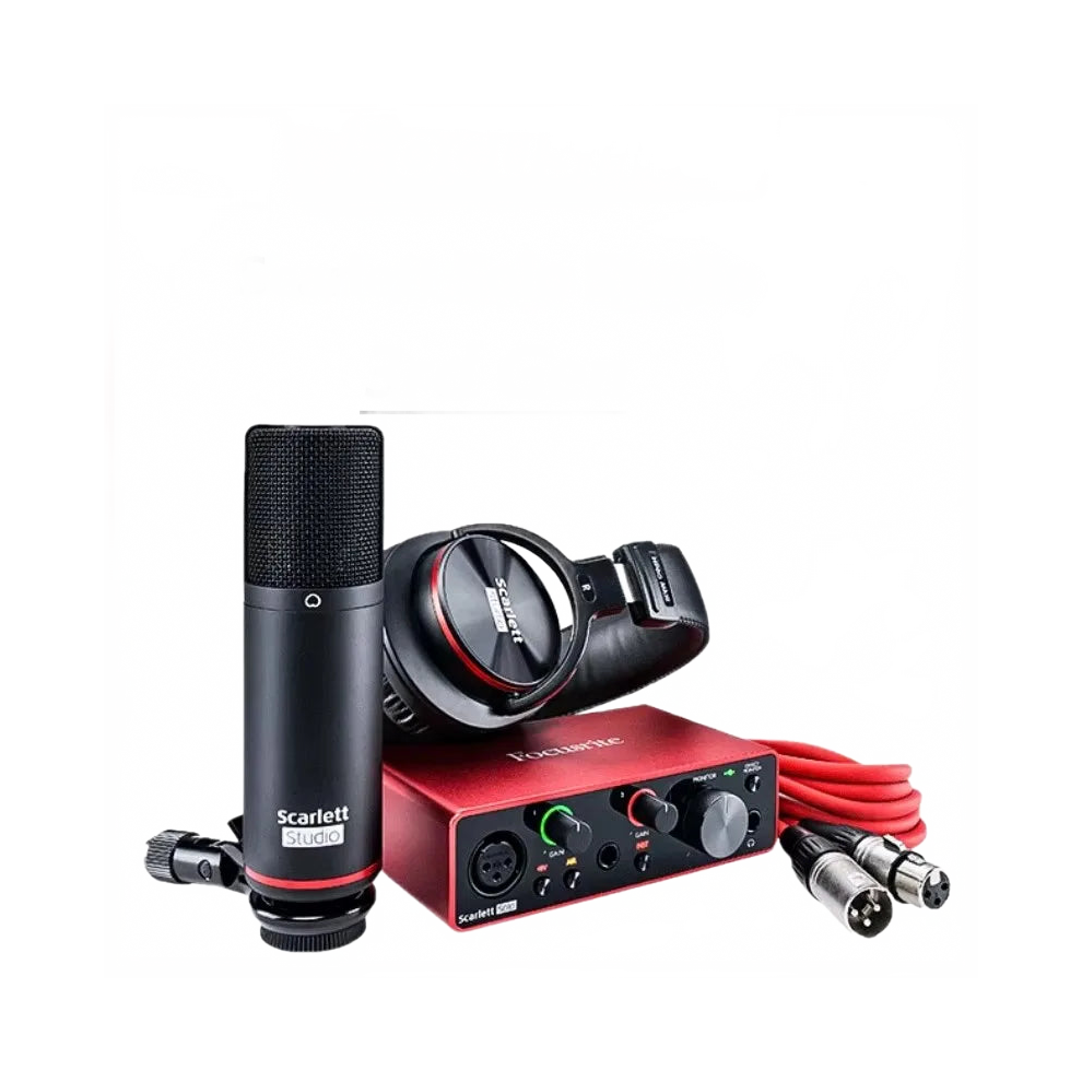 Focusrite Scarlett Solo Studio 3rd Gen USB Audio Interface Bundle with Condenser Microphone & Headphones