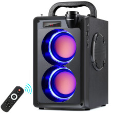 Toproad 20W Bluetooth-luidspreker: Draagbare draadloze stereo met diepe bas, FM-radio en afstandsbediening voor grote feesten