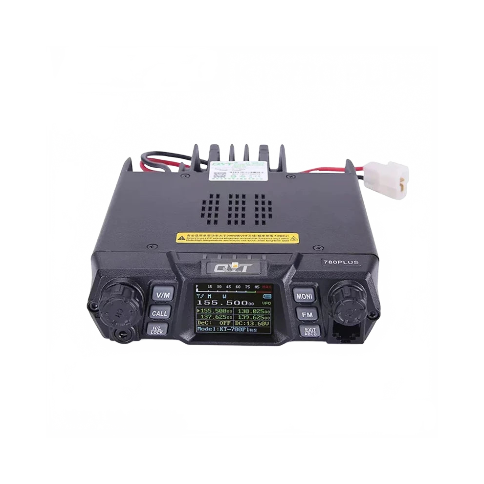 Qyt Kt-780 Plus 100W Vhf Mobile Station - Long Range 136-174Mhz, 256 Channels, Quad Display Transceiver For Amateur Communication 7445037650652