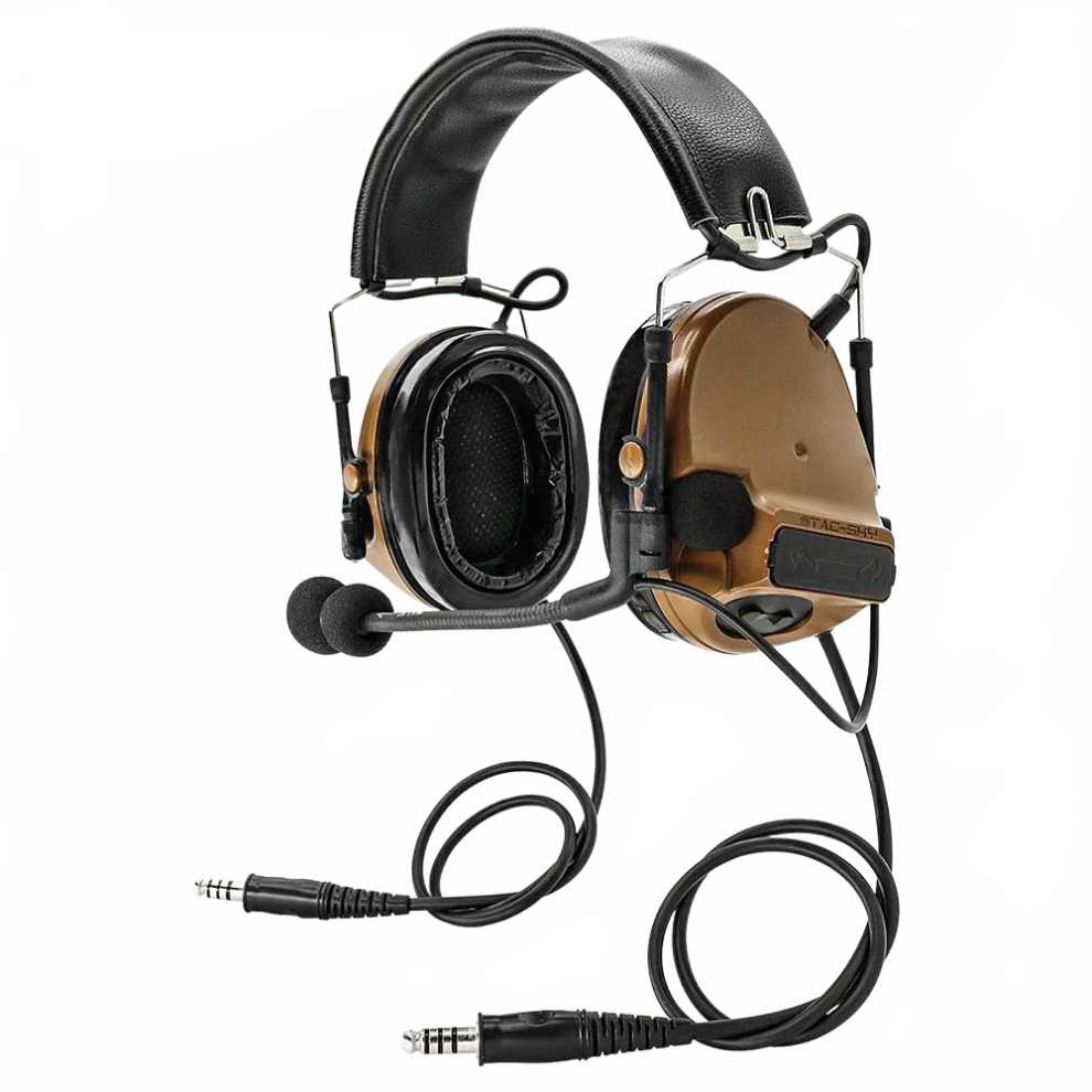 Tac-Sky Comta Iii Dual Communication Noise-Canceling Tactical Hunting Hearing Protection Headphones 313095148176