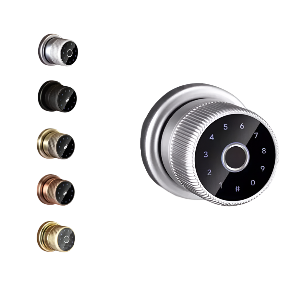 Biometric Fingerprint Smart Door Lock With Digital Keypad And Zinc Knob 313054626653