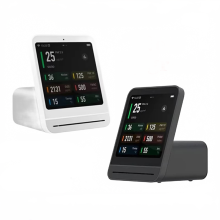 Qingping Smart Air Detector 2nd Gen: Touch Screen Control, Temperature & Humidity Sensor, CO2 & PM2.5 Quality Monitor for Xiaomi Mijia