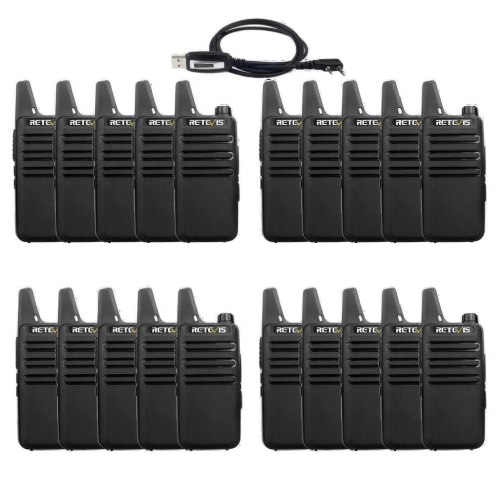 Pack Of 20 Retevis Rt22/Rt622 Walkie Talkies For Hotels, Restaurants, And Cafes 744759188816