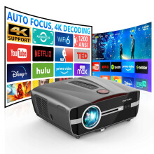 Ultra HD 4K Smart - Projektor mit Bluetooth & Wi‑Fi - Android 9. 0 kompatibel für Heimkino & Outdoor - Nutzung, 1480 ANSI - Lumen