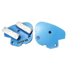 12-Piece Art05 Airtec Concrete Grinding Shoe Set with Double Bar Segmented Diamond Floor Grinding Plates & Metal Polishing Pads