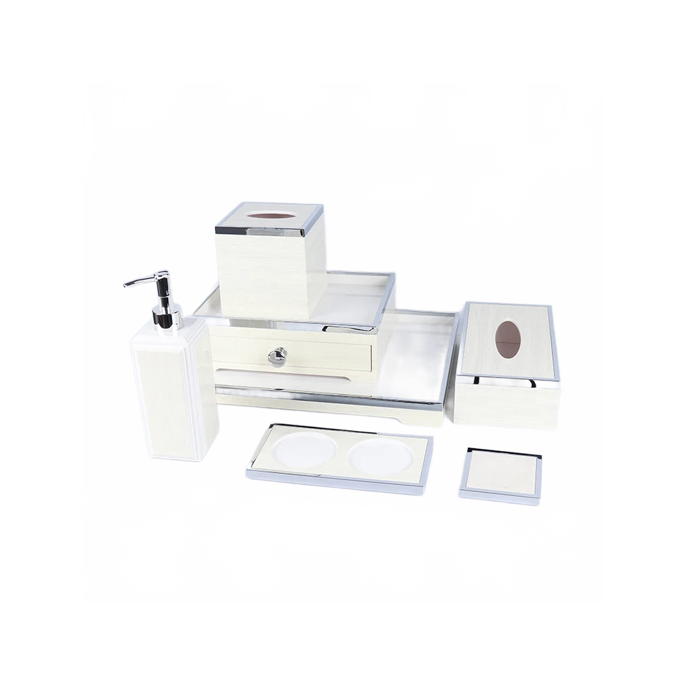 Acrylic Hotel Bathroom Set: Stylish Shower Tray & Consumables Box-image-OPC-PHPZTSF-NEW