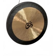 Premium Bronze Om Chau Gong Set (16-36 inches) with Free Wood Mallet - I for Sound Healing, Meditation, Yoga, and Therapy