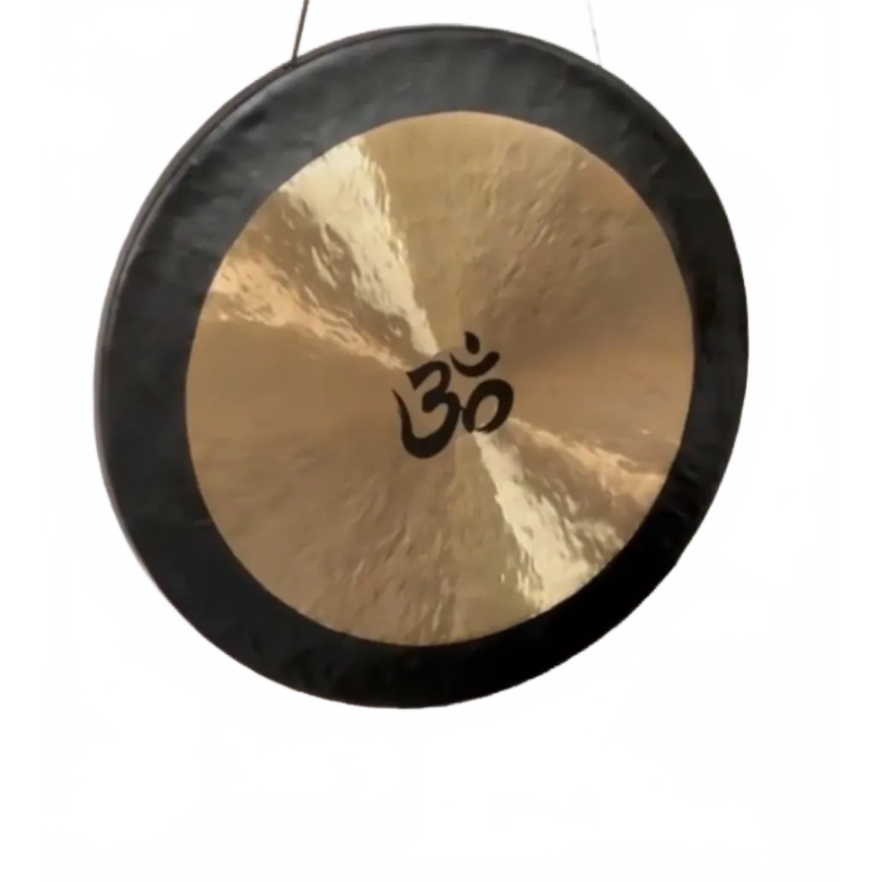 Premium Om Chau Gong Set (16-36 Inches) With Free Wood Mallet - I For Sound Healing, Meditation, Yoga, And Therapy Bronze 313055080010