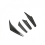 Mitsubishi Evolution EVO 5 Carbon Fiber Front Bumper Canard Set - 4 Pieces for Enhanced Styling 1