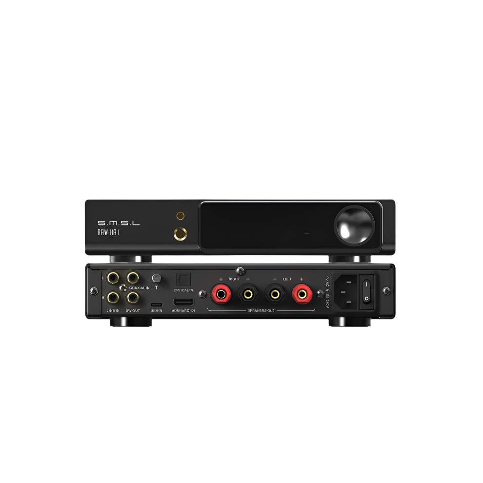 Smsl Raw Ha1 Dac Amp: High-Resolution Headphone Amplifier With Mqa, Cd Decoder, Xu316 Pcm768, Dsd256, Bt5.1, Ldac, Aptx Hd, Sbc, Aac Support 744110250732
