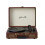 Vintage Bluetooth Vinyl Record Player with CD and LP Compatibility - Portable Phonograph Sound System 1