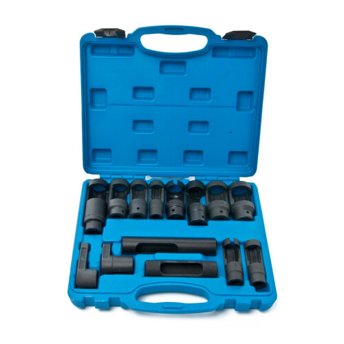 14-Piece Master Diesel Injector & Oxygen Sensor Socket Removal Set