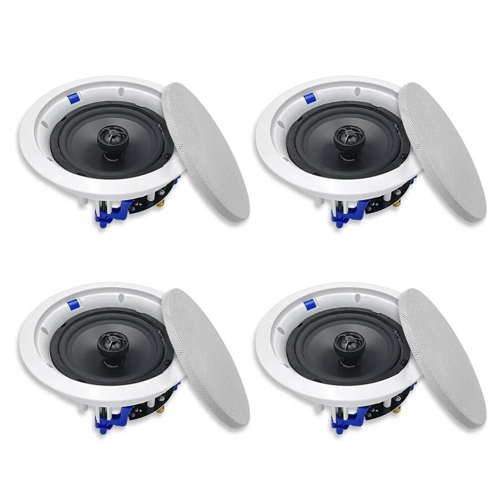 Herdio 640W 6.5 4-Piece In-Ceiling Speaker System - Perfect For Office, Kitchen, Living Room, And Bathroom Audio 7445018624603