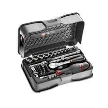 FACOM RL.161 5P6 31-Piece 1/4-Inch Metric Hexagonal Socket Set - High-Quality Materials & Precision Craftsmanship for Extended Service Life