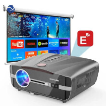 Ultra - schneller Versand in 3 Tagen: 4K tragbarer LED - Heimkino - Projektor mit Android - Smart - Funktionen & kabelloser Wi‑Fi - Verbindung