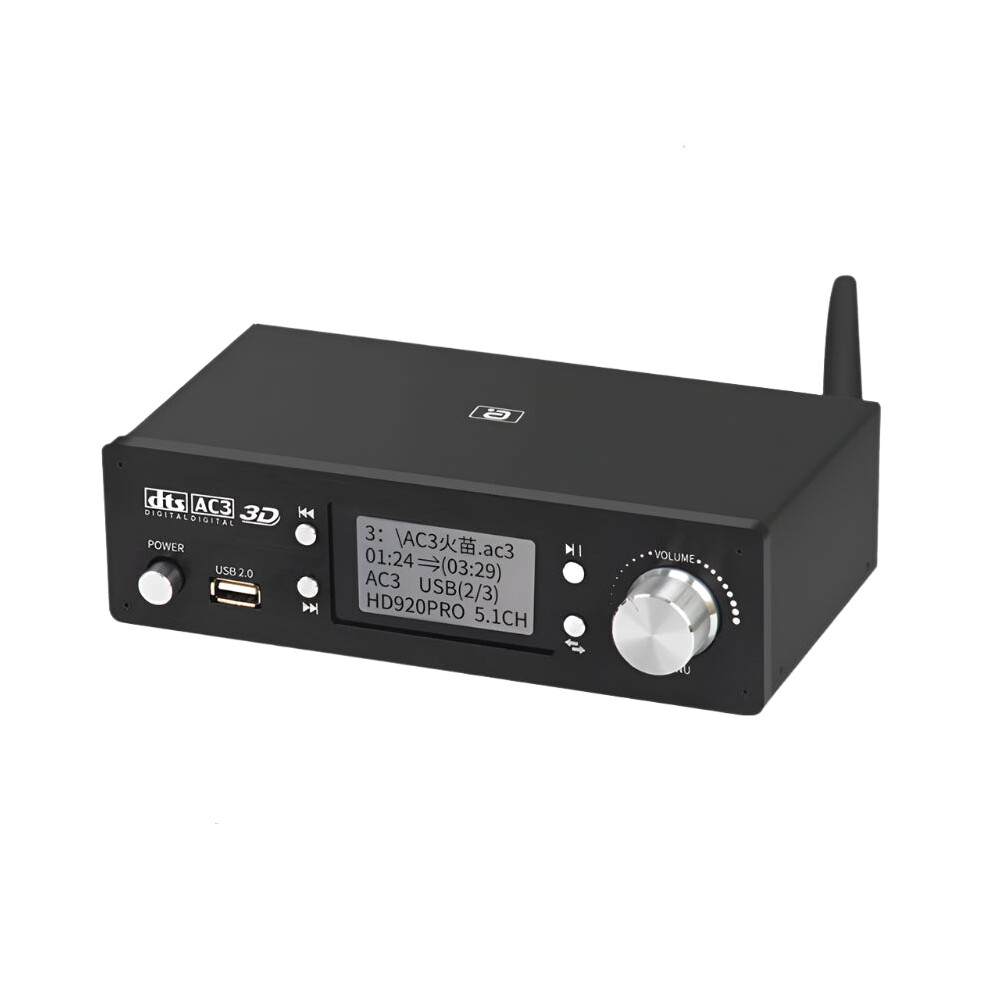 Hd920pro 5.1Ch Audio Decoder With Bluetooth 5.0, Dolby Atmos, 4K Hdmi, And Spdif Pcusb Compatibility 744759504463