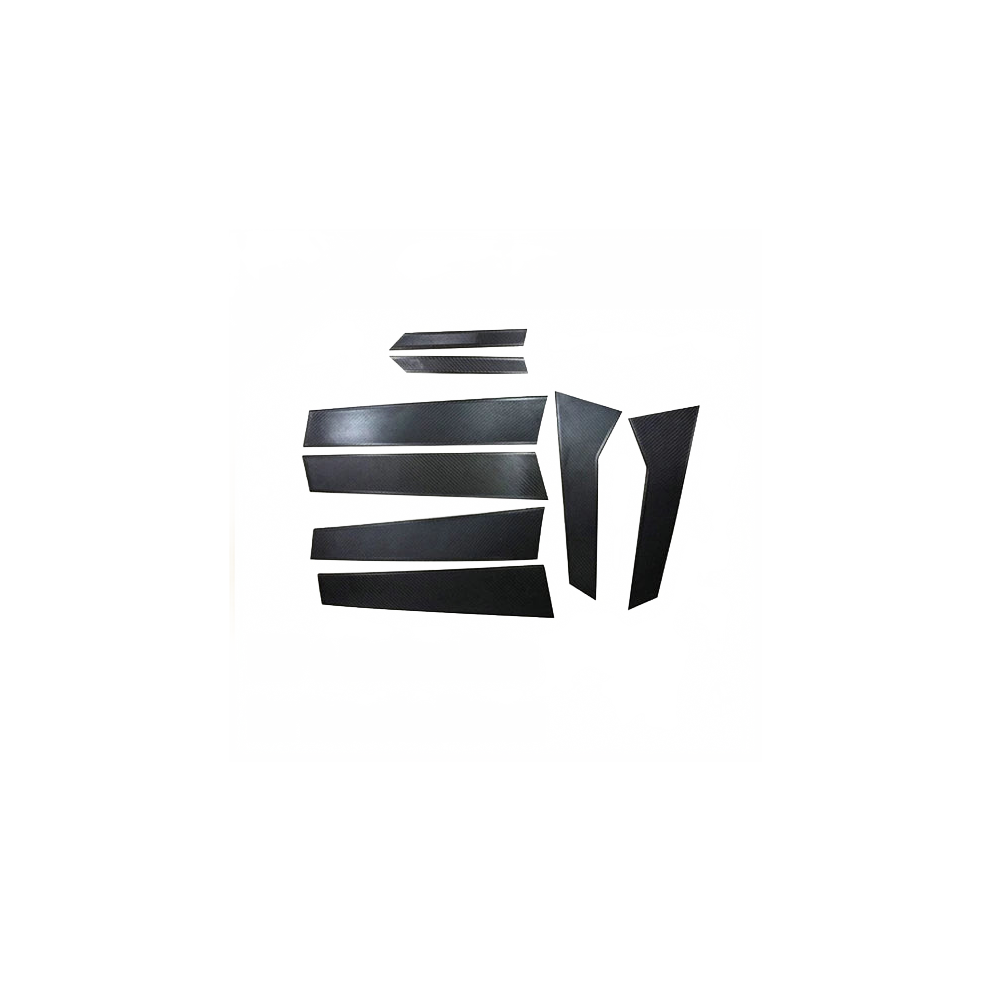 Porsche Macan Carbon Fiber A & B Pillar Cover Set - 8Pcs Stick-On Styling Kit 313015121159