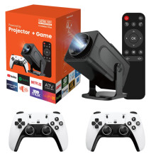 HCS350Pro Mini Projektor - 4K Unterstützung, Native 720p, Outdoor - Kino mit Android 11, Upgrade - Version von Salange