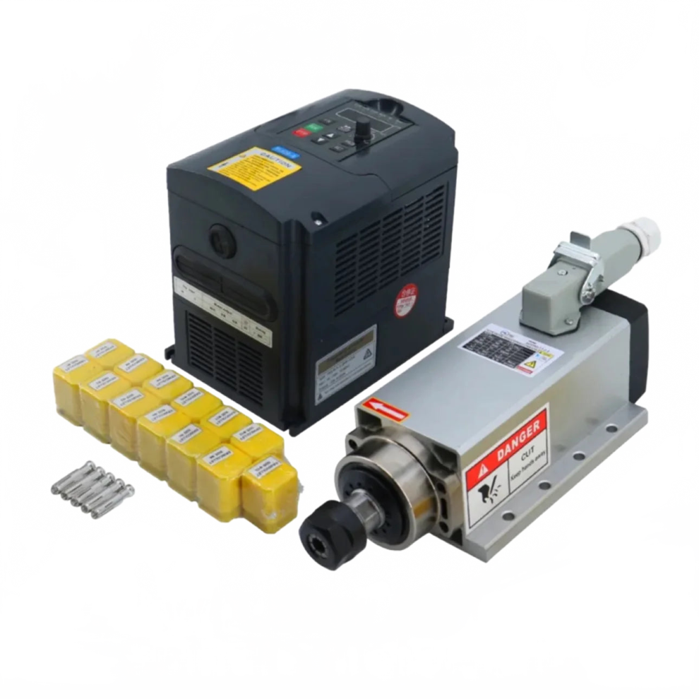 High-Performance Cnc Spindle Motor Set: 2.2Kw & 1.5Kw Air-Cooled, 24000Rpm With Yl Vfd Inverter & Er20/Er11 Collet For Milling Machines 313039319334