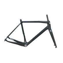 Ultra-Light Carbon Fiber Gravel Bike Frame & Fork Set - Matte Finish, Flat Mount, BSA, Sizes 46-61cm