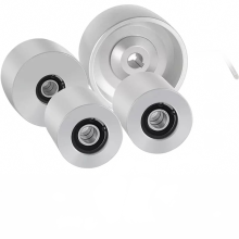 Precision 2x72 Belt Grinder Wheel Set: 5 Drive, 5/8 Bore, 3 Tracking, 2 Idler