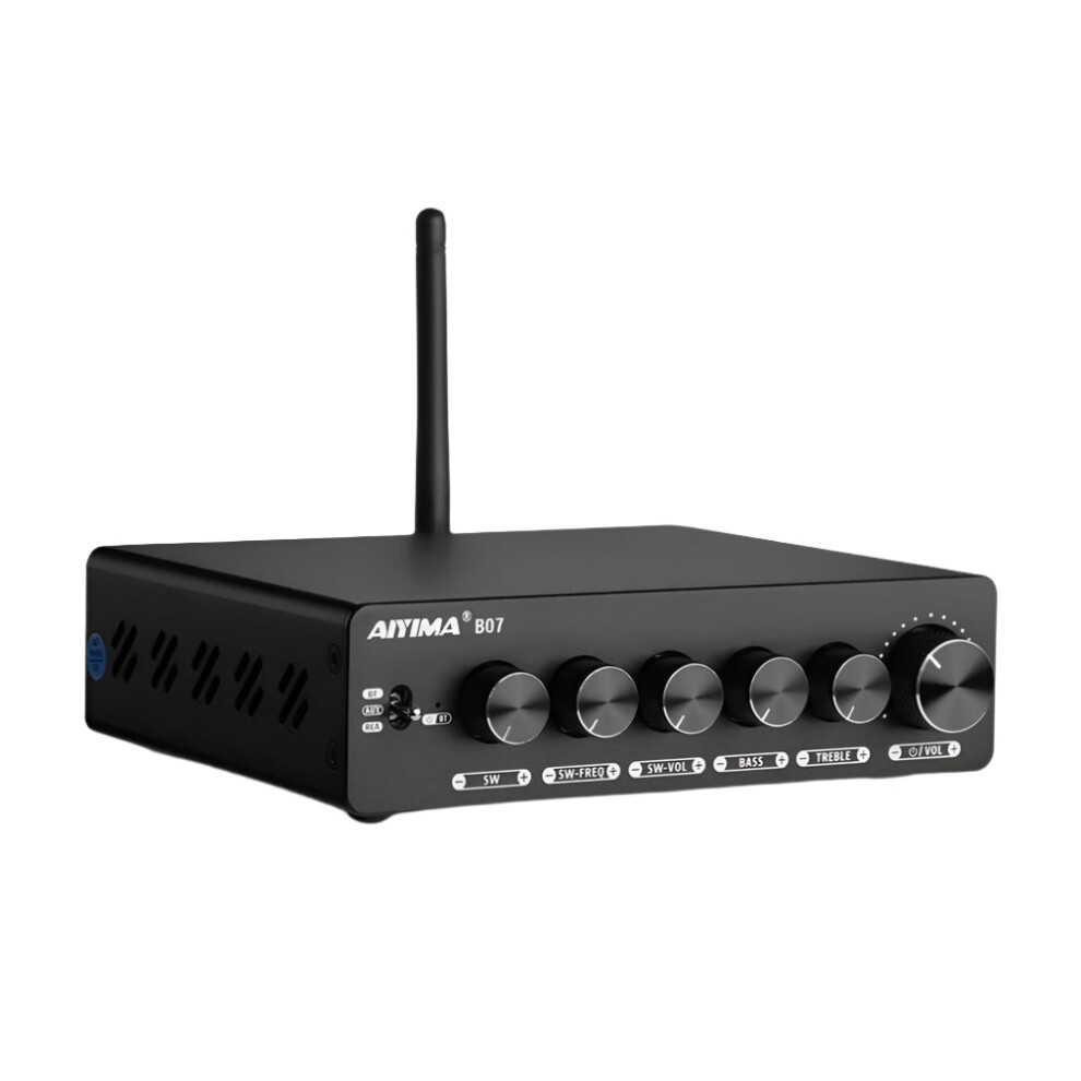 Aiyima B07 Bluetooth Audio Power Amplifier - 2.1 Channel Tpa3255 Amp For Speaker & Subwoofer, 300W X 2 + 300W 726084170896