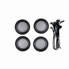 BMW F30/F31/F32/F34 3 & 4 Series Luminous Midrange Horn Cover Set - 4 Piece, Matte Black/Red/Blue Original Car Accessories