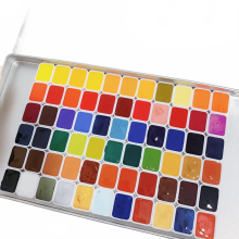 Belgium Isaro Professional Watercolor Paint Set - 66 Vibrant Colors in 0.5ml & 1ml Iron Box for Students & Artists