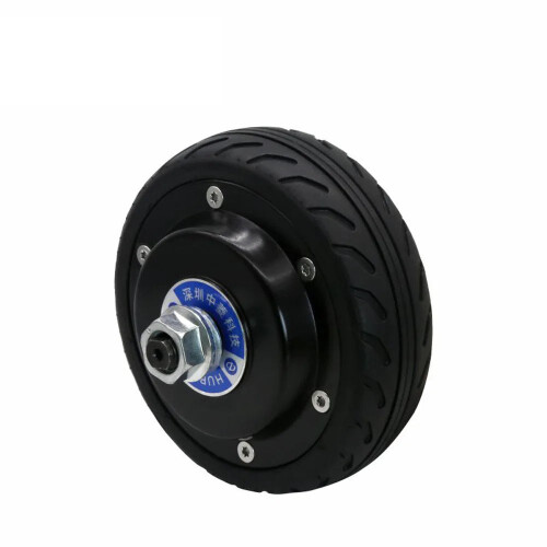 Compact 5-Inch Wheel Hub Servo Motor Driver Set with Built-In Encoder for AGV Robots - 24V