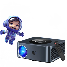Horlat 4K Smart Home Theater Projektor - 21000 Lumen LED, Native 1080p, Auto Focus, Bluetooth, 5 G Wi‑Fi