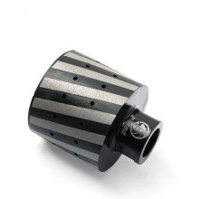 Z Lion 50mm Diamond Drum Wheel Set - 3pcs Coarse Grinding, Zero Tolerance, Resin Filled, 5/8-11 Thread for Granite Stone Sink Hole Polishing