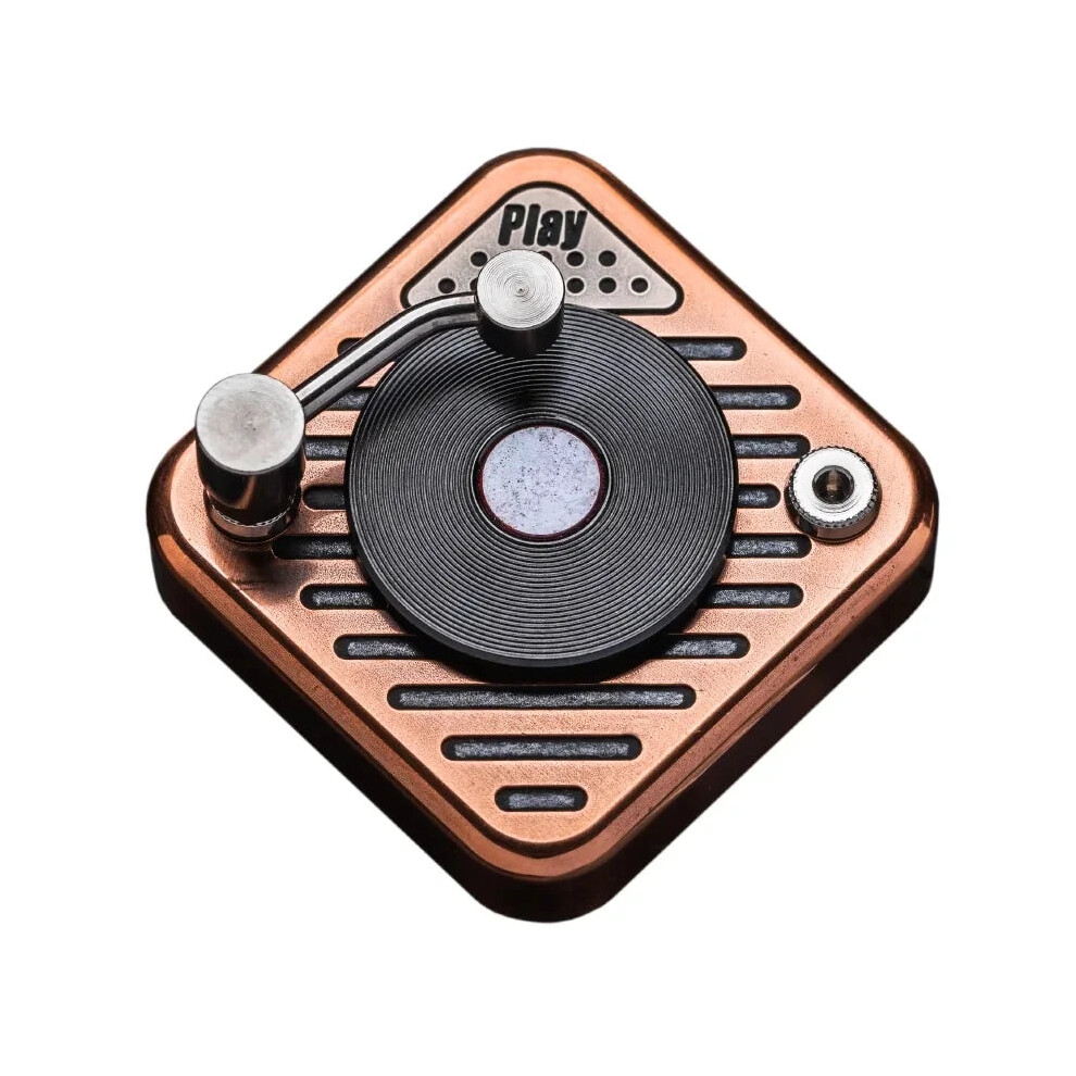 Vinyl Record Player Fidget Spinner - Edc Stress Relief Toy For Adults & Boys 705353501487