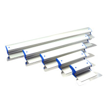Premium Drywall Skimming Spatula Set - 5-Piece Extruded Aluminum & Stainless Steel Blades with High Impact End Caps