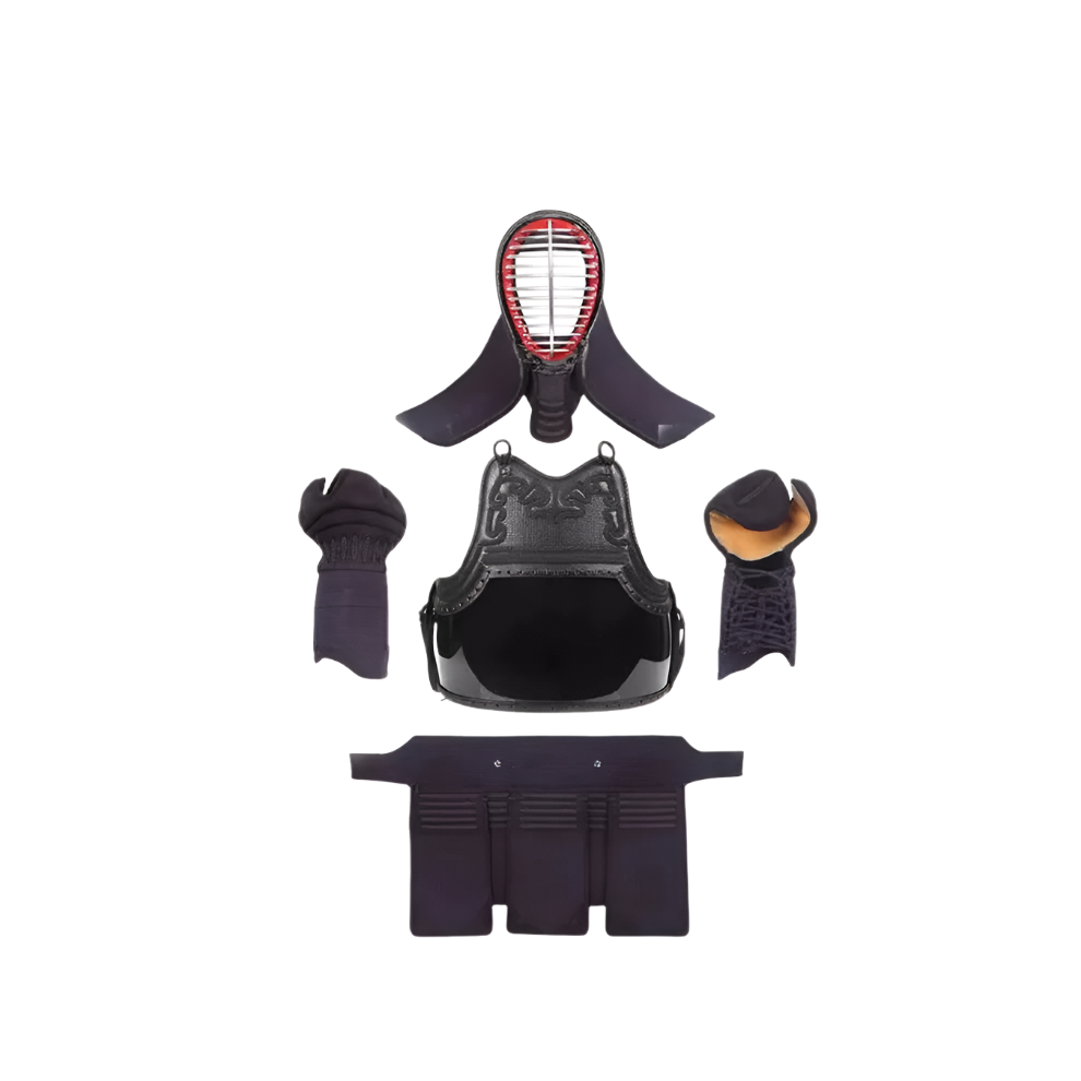 Premium 3mm Stitched Leather Kendo Bogu Set - Deluxe Protective Gear for Kendo Enthusiasts