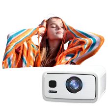 Flixtone D9 W 3000 ANSI Full HD 1080p Projektor - Android Wi‑Fi 6 Heimkino & Outdoor Meeting Video Beam Projektor